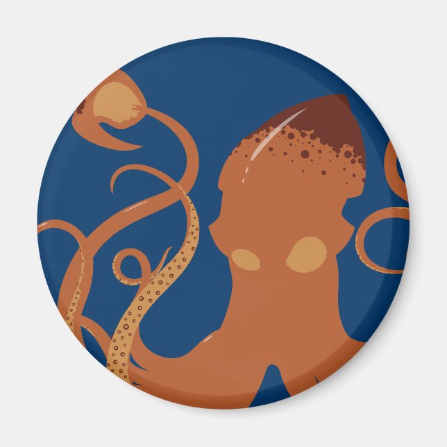 Vector Giant Tintenfisch Magnet (Vorne)