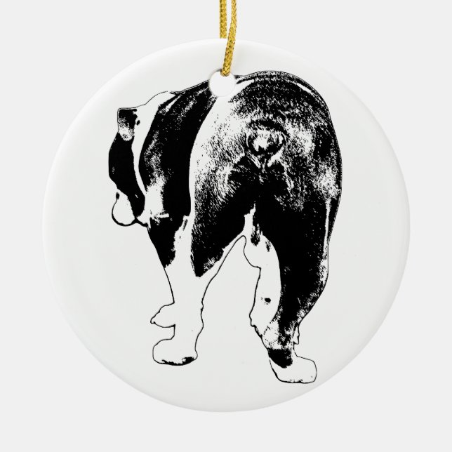 Vector Keepake, Bulldog Tradition Keramik Ornament (Vorne)