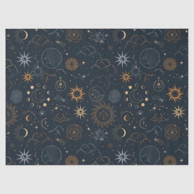 Vector Magic mit Konstellationen Sun Moon Magic Seidenpapier (Vorderseite)
