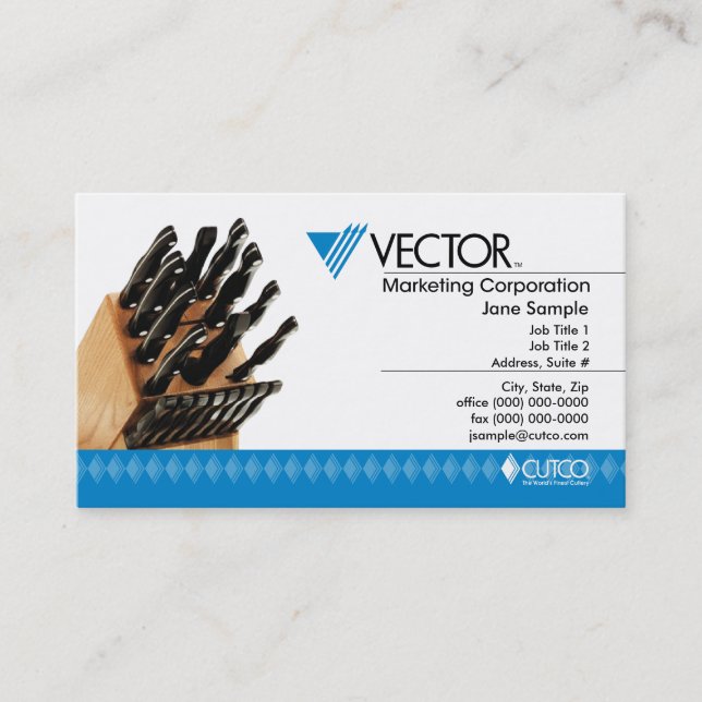 Vector Marketing Business Card Visitenkarte (Vorderseite)