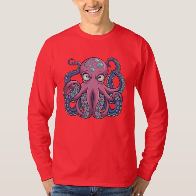Vector Octopus Monster T - Shirt Design - Edo Ukiy (Vorderseite)
