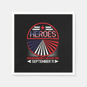 Vector patriot day vektortypografische Gestaltung Serviette