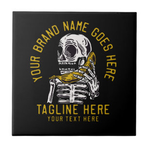 Vector skelett rufen eine Banane Vintag zu Shirt d Fliese