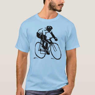 Vectorized Bike Rider Cycling T - Shirt