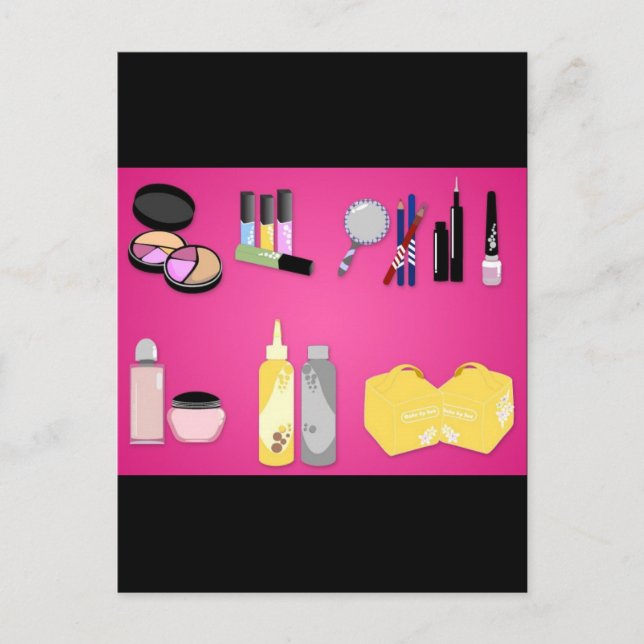 vectorvaco_makeup_Set_09102801_large Postkarte (Vorderseite)