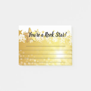 Vedette du rock de récompense de post-it de
