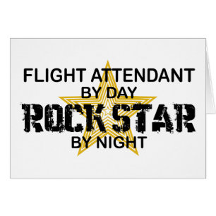 Vedette du rock de steward (hôtesse de l'air)