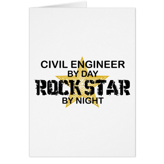 Vedette du rock d'ingénieur civil (Devant)