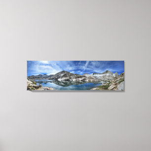 Vee Lake and Seven Gables Panorama - Sierra Leinwanddruck