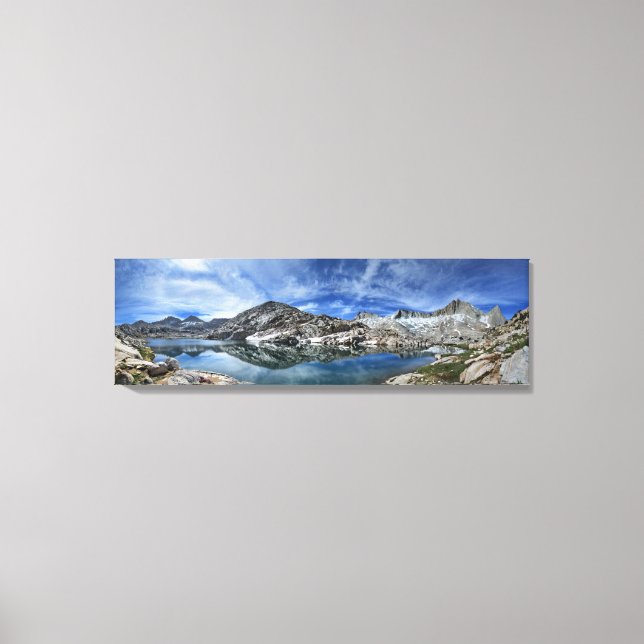Vee Lake and Seven Gables Panorama - Sierra Leinwanddruck (Vorderseite)