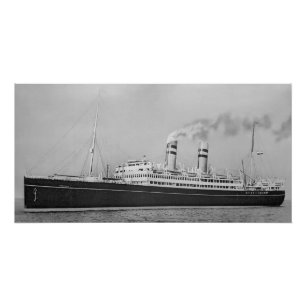 Veendam niederländisches Schiff Poster