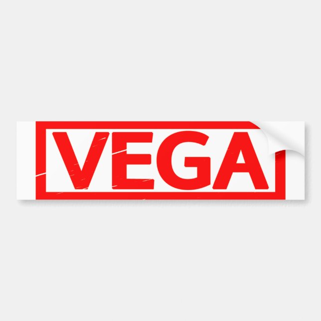 Vega-Briefmarke Autoaufkleber (Vorne)