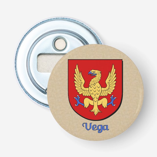 Vega-Schutzschild Flaschenöffner (Vorderseite)