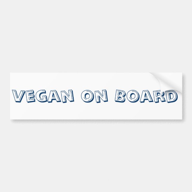 Vegan an Bord des Autoaufklebers Autoaufkleber (Vorne)