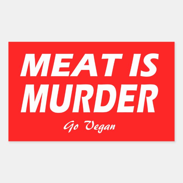 Vegan | Aufkleber für Aktivismus | Rett der Tiere (Vorderseite)
