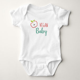 Vegan Baby Niedlich Apple Baby Strampler