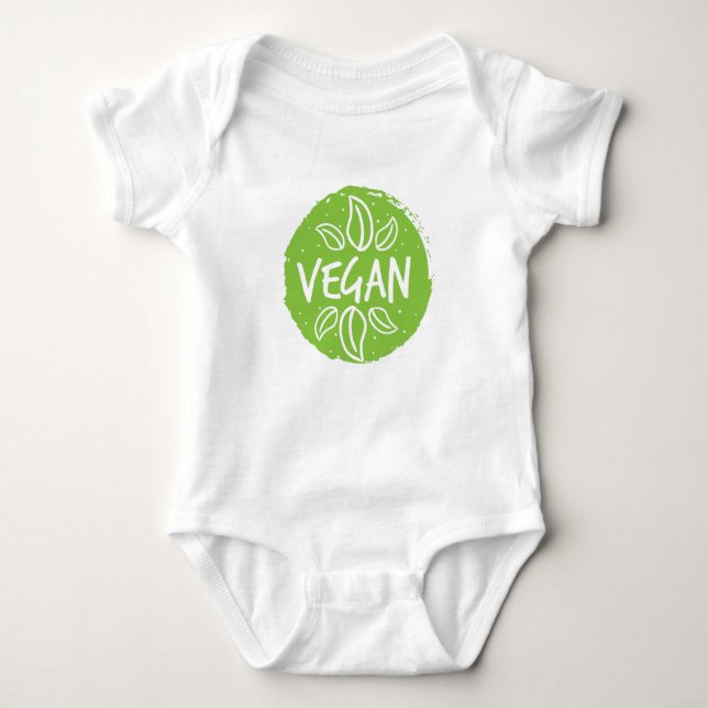 Vegan - baby strampler (Vorderseite)