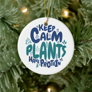 Vegan Behalten ruhige Pflanze haben Eiweiß vegetar Keramik Ornament