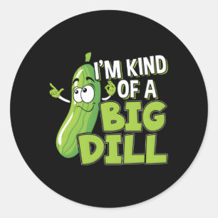 Vegan bin ich eine große Pille für ein Pickle Runder Aufkleber