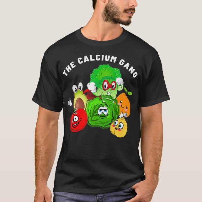 Vegan Calcium-Pflanze auf der Grundlage Veganer WF T-Shirt (Vorderseite)