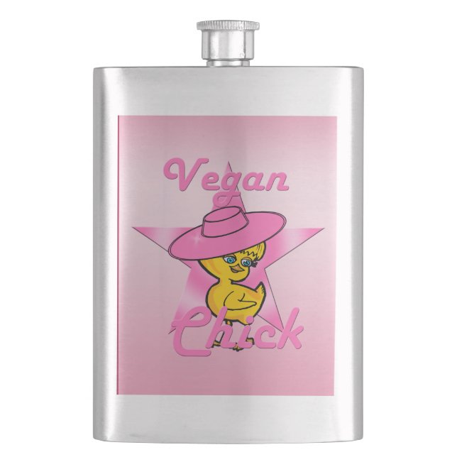 Vegan Chick #8 Flachmann (Vorderseite)