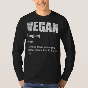 Vegan Definition Vegan Vegetarische Veggie Veganis T-Shirt