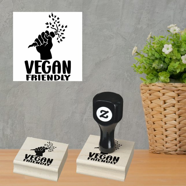 Vegan, einfach gummistempel (Von Creator hochgeladen)