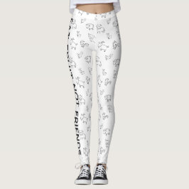 Vegan essen Obst nicht Freunde Weiße Cartoon Tiere Leggings