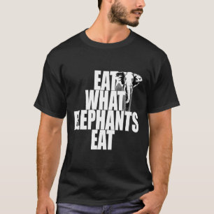 Vegan essen, was Elefanten essen vegetarische Tier T-Shirt