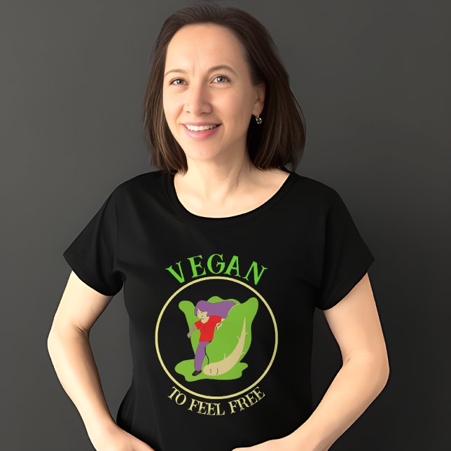 Vegan Feel free women's T - Shirt (Von Creator hochgeladen)