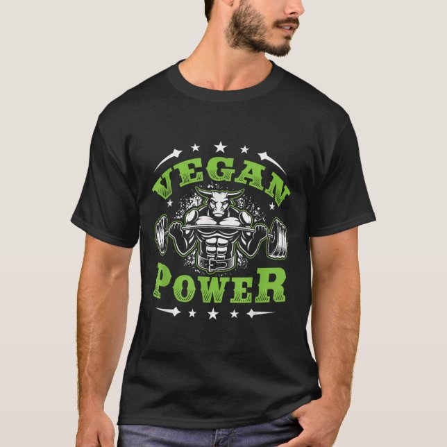 Vegan Fitness Workout I'm Vegan Wer  T-Shirt (Vorderseite)