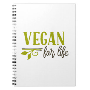 Vegan For Life Notizblock