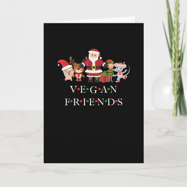 Vegan Friends - Weihnachten Edition Karte (Vorderseite)