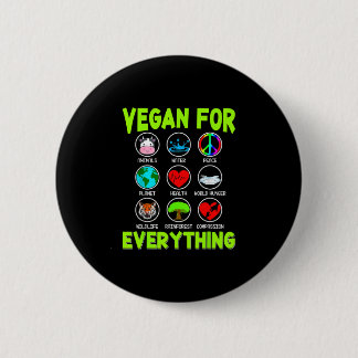 Vegan für alles lustige vegetarische vegane Männer Button