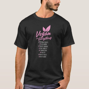 Vegan für alles Tierrechte Klimawandel T-Shirt