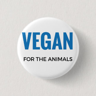 VEGAN FÜR DEN TIER-KNOPF BUTTON