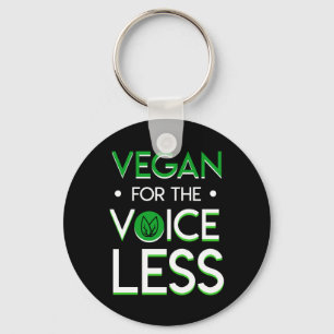 Vegan für die stummen vegetarischen Geschenke Schlüsselanhänger