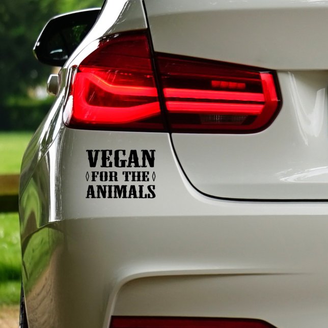 Vegan für die Tiere, Autodekor Aufkleber (Von Creator hochgeladen)
