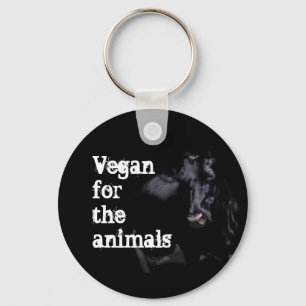 Vegan für die Tiere - Kuh Schlüsselanhänger