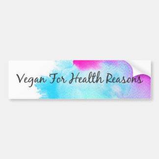 "Vegan für Gesundheit" folgert Farben-Spritzer Autoaufkleber