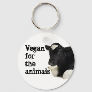 Vegan für Tiere - Kalb Schlüsselanhänger
