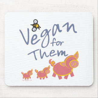 Vegan für Tiere Mousepad