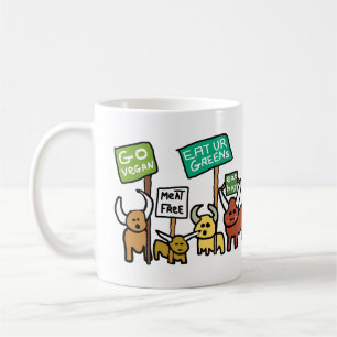 Vegan gehen kaffeetasse