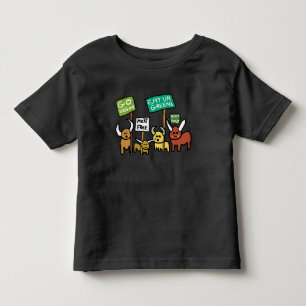 Vegan gehen kleinkind t-shirt