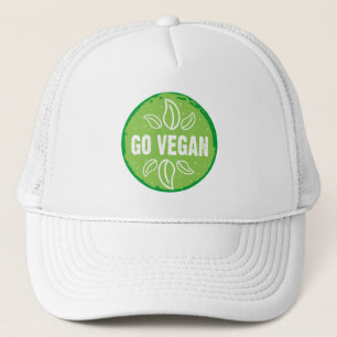 Vegan gehen truckerkappe