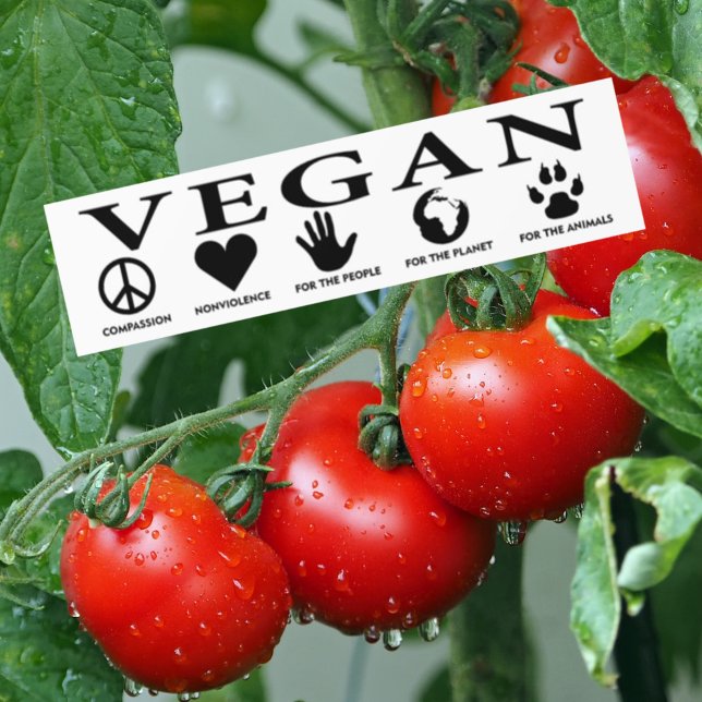 Vegan Gemein, Aufkleber Autoaufkleber (Von Creator hochgeladen)