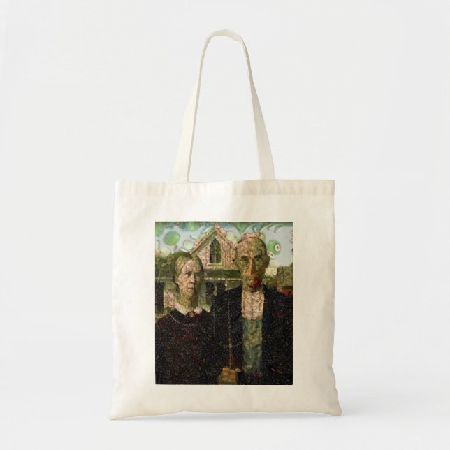 Vegan Gothic Fine Art Spoof Tragetasche (Vorne)