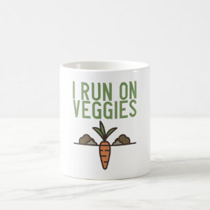 Vegan - Ich laufe auf Veggies Kaffeetasse