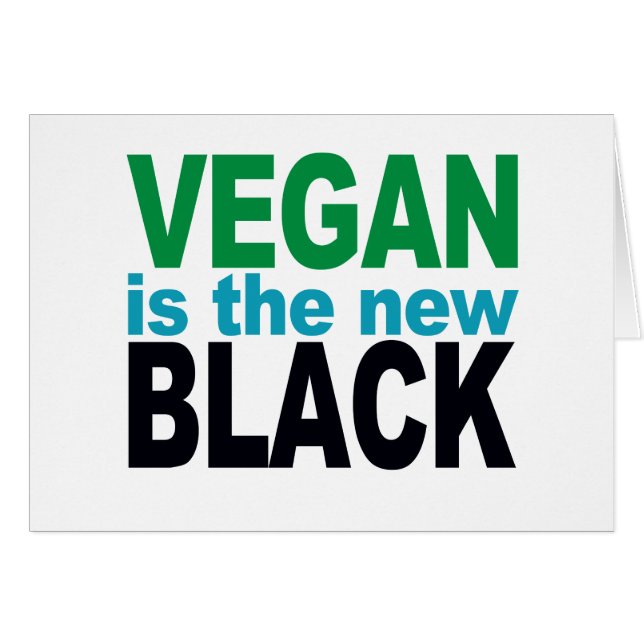 Vegan ist das neue Schwarz (Vorderseite (Horizontal))