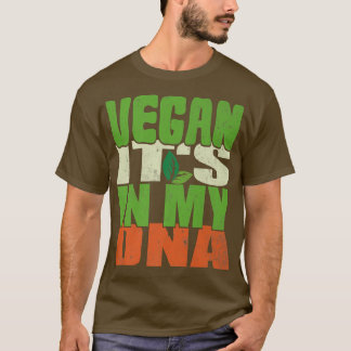 Vegan ist es in meinem DNA-Tier noch vegetarisch T-Shirt